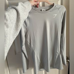 Men’s Grey Gymshark Long Sleeve